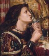 Jeanne d'Arc embrassant l'épée de la délivrance (Dante Gabriel Rossetti) - Muzeo.com