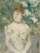 Jeune femme en toilette de bal (Berthe Morisot) - Muzeo.com