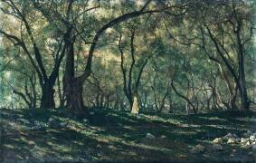 Jeune fille sous les oliviers - Menton (Henry Brokman) - Muzeo.com