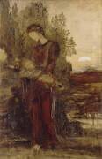 Jeune fille thrace portant la tête d'Orphée (Gustave Moreau) - Muzeo.com