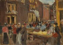 Jewish Quarter in Amsterdam (Max Liebermann) - Muzeo.com
