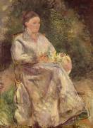 Julie Pissarro (1838-1926), née Julie Velay, épouse de l'artiste (Camille Pissarro) - Muzeo.com