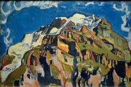 Jungfrau and Silberhorn from Mürren (Ferdinand Hodler) - Muzeo.com