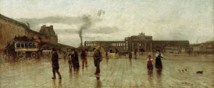 La Cour du Carrousel et les ruines des Tuileries (Siebe Johannes Ten Cate) - Muzeo.com