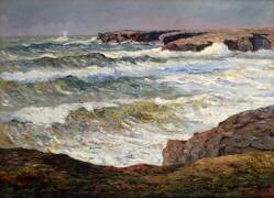 La Grande houle à Donant (Belle-Île) (Maxime Maufra) - Muzeo.com
