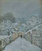 La neige à Louveciennes (Yvelines) (Alfred Sisley) - Muzeo.com