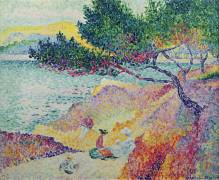 La Plage de Saint-Clair (Henri-Edmond Cross) - Muzeo.com