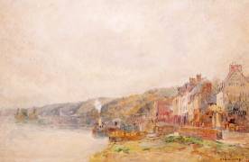 La Seine au Croisset (Albert Lebourg) - Muzeo.com