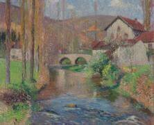 Labastide du Vert Bridge Viewed from Downstream (Henri Martin) - Muzeo.com