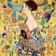 Lady with a fan (Gustav Klimt) - Muzeo.com