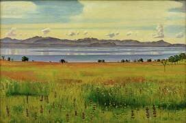 Lake Geneva from Saint-Prex (Ferdinand Hodler) - Muzeo.com