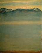 Lake Geneva with the Savoy Alps (Ferdinand Hodler) - Muzeo.com