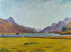 Lake Sils in Summer (Giovanni Giacometti) - Muzeo.com