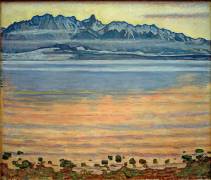 Lake Thun with Stockhorn chain (Ferdinand Hodler) - Muzeo.com