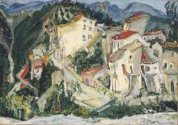 Landscape at Cagnes (Chaïm Soutine) - Muzeo.com