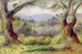Landscape at Les Collettes (Auguste Renoir) - Muzeo.com