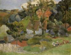 Landscape at Pont Aven (Paul Gauguin) - Muzeo.com