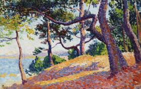 Landscape in Saint-Tropez (Maximilien Luce) - Muzeo.com