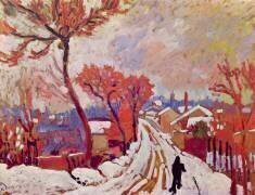 Landscape in the Snow, 1904-05 (André Derain) - Muzeo.com