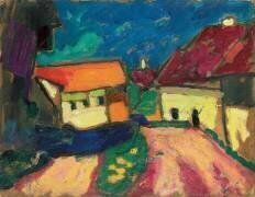 Landscape Study, Village Road (Alexej von Jawlensky) - Muzeo.com