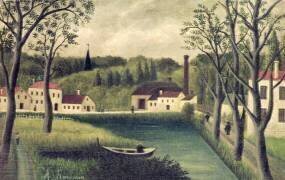 Landscape with a Fisherman (Henri Rousseau) - Muzeo.com