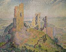 Landscape with a ruined castle (Paul Signac) - Muzeo.com