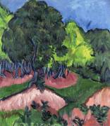 Landscape with Chestnut Tree (Ernst Ludwig Kirchner) - Muzeo.com