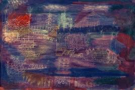 Landscape with River and Buildings (Paul Klee) - Muzeo.com