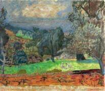 Landscape with Setting Sun (Pierre Bonnard) - Muzeo.com