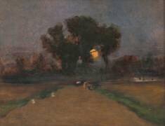 Landscape with setting sun (Laszlo Mednyanszky) - Muzeo.com