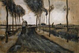 Landscape with Woman and Child (Vincent van Gogh) - Muzeo.com