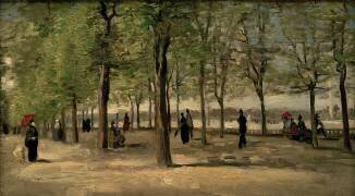 Lane at Jardin du Luxembourg (Vincent van Gogh) - Muzeo.com
