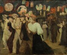 Le 14 juillet 1895 à Montmartre (Théophile Alexandre Steinlen) - Muzeo.com