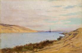 Le Canal de Suez (Eugène Victor Bourgeois) - Muzeo.com