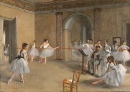 Le Foyer de la danse à l'Opéra de la rue Le Peletier (Edgar Degas) - Muzeo.com
