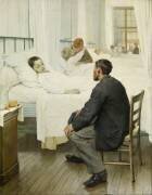 Le jour de la visite à l'hôpital (Henri Jules Jean Geoffroy) - Muzeo.com