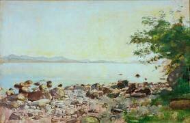 Le lac Léman vu de Lutry (Ferdinand Hodler) - Muzeo.com