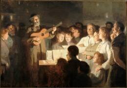 Le marchand de chanson (Victor Gabriel Gilbert) - Muzeo.com
