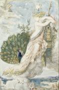 Le Paon se plaignant à Junon. Etude pour les Fables de La Fontaine (Gustave Moreau) - Muzeo.com