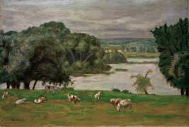 Le pâturage, bord de Seine (Pierre Bonnard) - Muzeo.com