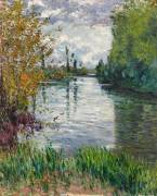 Le Petit bras de la Seine en automne (Gustave Caillebotte) - Muzeo.com