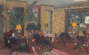 Le Salon au trois lampes rue Saint-Florentin (Edouard Vuillard) - Muzeo.com
