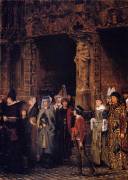 Leaving Church in the Fifteenth Century (Lawrence Alma-Tadema) - Muzeo.com