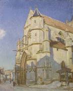 L'Eglise de Moret (Le soir) (Alfred Sisley) - Muzeo.com