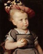 L'enfant au chapeau rose, l'un des fils de l'artiste : Vico né en 1873 (Ernst Stückelberg) - Muzeo.com