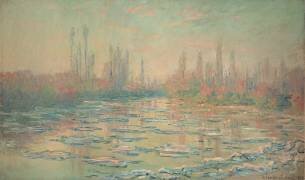 Les glaçons ou Débâcle sur la Seine (Claude Monet) - Muzeo.com