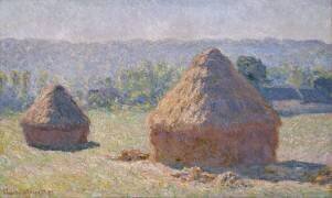 Les meules; fin de l'été, Giverny (Claude Monet) - Muzeo.com