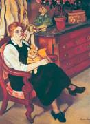 Lily Walton and Raminou the cat (Suzanne Valadon) - Muzeo.com