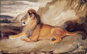 Lion Resting (Antoine-Louis Barye) - Muzeo.com