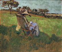 Lucie Hessel in Amfreville (Edouard Vuillard) - Muzeo.com